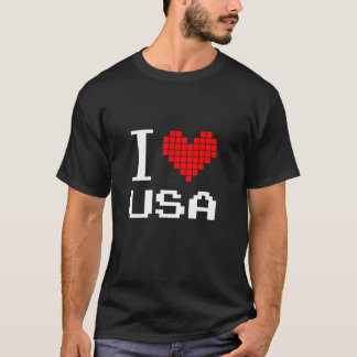 アメリカのアメリカ楽しむ愛国的な統一された州が大好き Tシャツ
