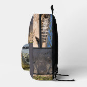 アメリカのアリゲーター写真 プリントバックパック (右)