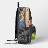 アメリカのアリゲーター写真 プリントバックパック (左)