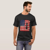アメリカのアリ、7月のアメリカの国旗の愛国的なアリ4th tシャツ (正面フル)