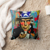 アメリカのアンクルサム クッション (ブランケット)