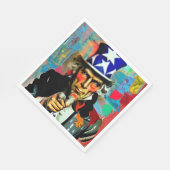 アメリカのアンクルサム スタンダードランチョンナプキン (角)