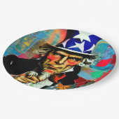 アメリカのアンクルサム ペーパープレート (アングル)