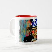 アメリカのアンクルサム・マグ ツートーンマグカップ (正面左)