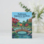アメリカのアンダーソン日本庭園 ポストカード (スタンド正面)