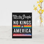 アメリカのアンチ切り株で我々は王ではないおもしろい カード (黄色い花)