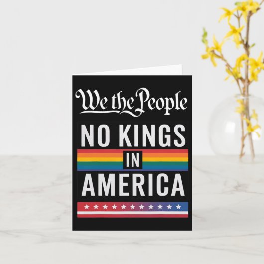 アメリカのアンチ切り株で我々は王ではないおもしろい カード (黄色い花)