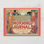 アメリカのアールヌーボー広告新聞 ポストカード (正面)