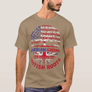 アメリカのイギリスのルーツ英国国旗 Tシャツ