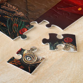 アメリカのイギリス人がクリスマスプレゼントを贈る ジグソーパズル (側面)