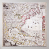 アメリカのイギリス帝国地図 ポスター (正面)