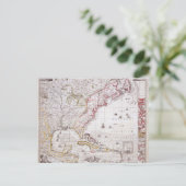アメリカのイギリス帝国地図 ポストカード (スタンド正面)