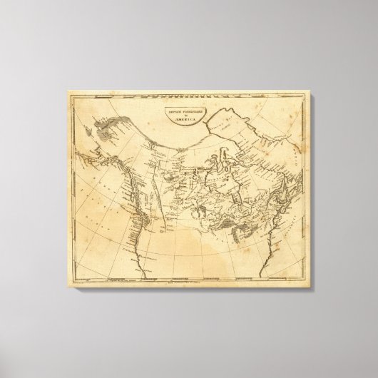 アメリカのイギリス領 キャンバスプリント (正面)