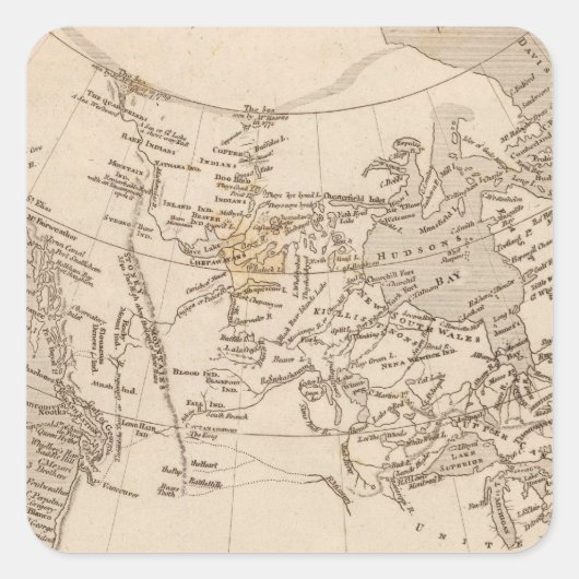 アメリカのイギリス領 スクエアシール (正面)