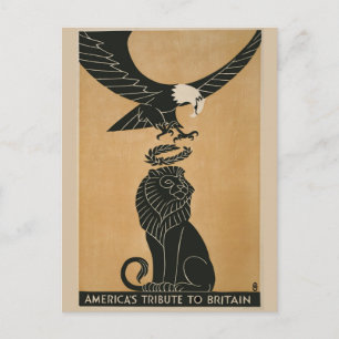 アメリカのイギリスWWIへの献上品 ポストカード