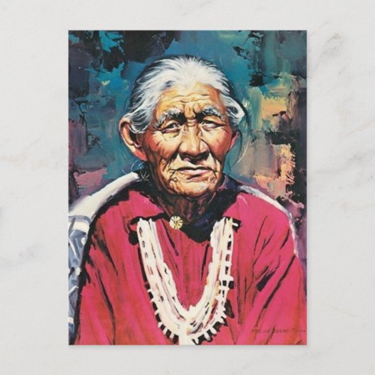 アメリカのインドのはがき ポストカード (正面)