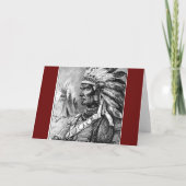 アメリカのインドのチーフ カード (裏面)