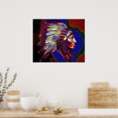 アメリカのインドの主要グラフィック ポスター (キッチン)