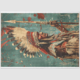 アメリカのインドの主要デコパージュ 薄葉紙