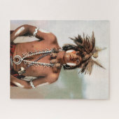 アメリカのインド人、スネークの司祭 ジグソーパズル (横)