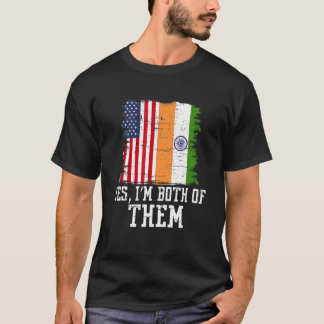 アメリカのインドYesI'S Both Tシャツ