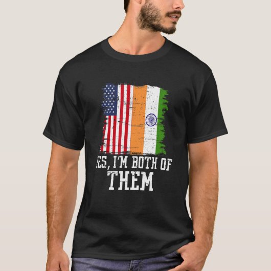 アメリカのインドYesI'S Both Tシャツ (正面)