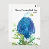 アメリカのイーグルの日6月20日の野生動物 ポストカード (正面/裏面)