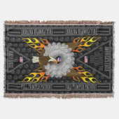 アメリカのイーグルフル揚送愛国者 スローブランケット (正面)