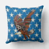 アメリカのイーグルブルー クッション (裏面)