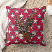 アメリカのイーグルレッド クッション (ブランケット)