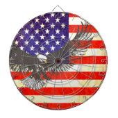 アメリカのイーグル&アメリカ国旗の古いスタイルダーツボード ダーツボード (正面)