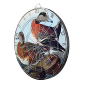 アメリカのウィドジョンは岩の上でアヒルをする ダーツボード (正面右)