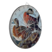 アメリカのウィドジョンは岩の上でアヒルをする ダーツボード (正面左)