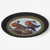 アメリカのウィドジョンは岩の上でアヒルをする ペーパープレート (アングル)