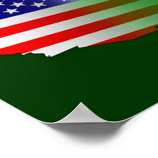 アメリカのウェールズ国旗のポスター ポスター (角)