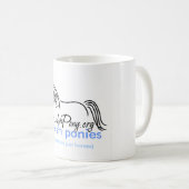 アメリカのウェールズ子馬及び穂軸の社会 コーヒーマグカップ (正面右)