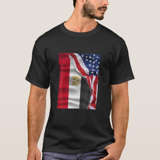 アメリカのエジプト半旗。 Tシャツ (正面)