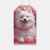 アメリカのエスキモとバラ – バレンタインデー ギフトタグ (裏面)