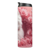 アメリカのエスキモとバラ – バレンタインデー タンブラー (回転右)