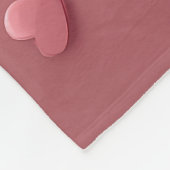 アメリカのエスキモとバラ – バレンタインデー フリースブランケット (角)