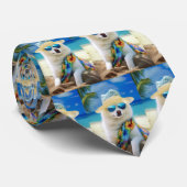 アメリカのエスキモビーチ、犬の恋人のための夏の贈り物 ネクタイ (ロール)