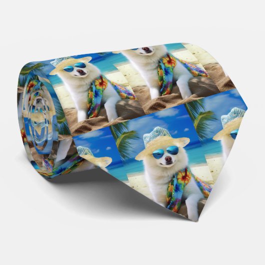 アメリカのエスキモビーチ、犬の恋人のための夏の贈り物 ネクタイ (ロール)