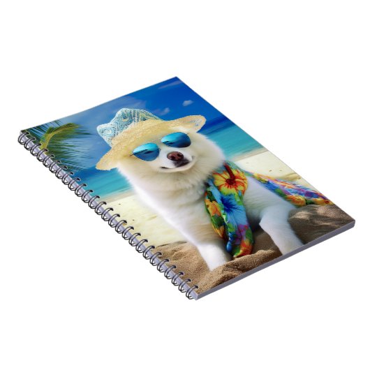 アメリカのエスキモビーチ、犬の恋人のための夏の贈り物 ノートブック (右側)