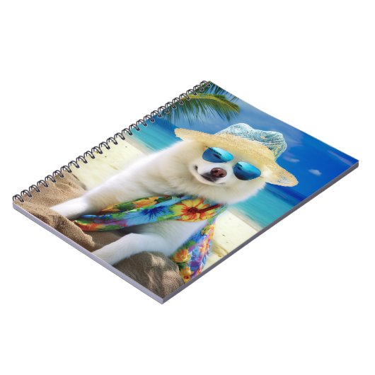 アメリカのエスキモビーチ、犬の恋人のための夏の贈り物 ノートブック (左側)