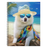 アメリカのエスキモビーチ、犬の恋人のための夏の贈り物 ノートブック (正面)