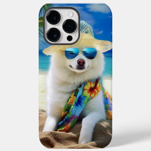 アメリカのエスキモビーチ、犬の恋人のための夏の贈り物 Case-Mate iPhoneケース (裏面)