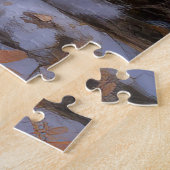 アメリカのエスキモーが雪のクリスマスを過ごす ジグソーパズル (側面)