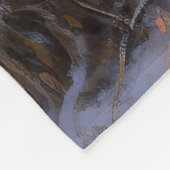 アメリカのエスキモーが雪のクリスマスを過ごす フリースブランケット (角)