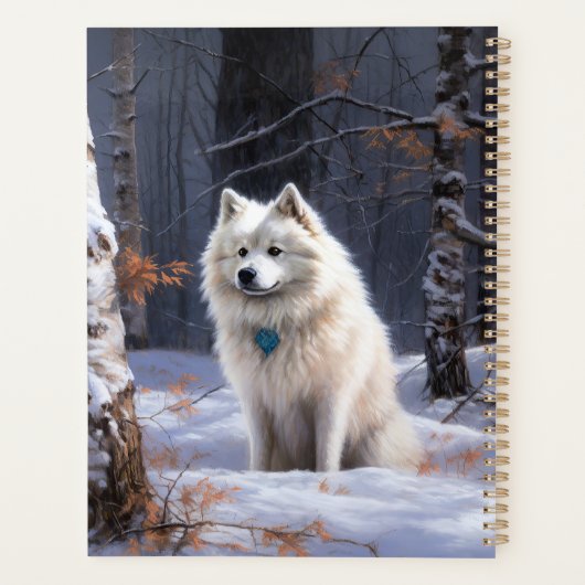 アメリカのエスキモーが雪のクリスマスを過ごす プランナー手帳 (裏面)