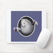 アメリカのエスキモーのかわいらしい顔 マウスパッド (マウス)